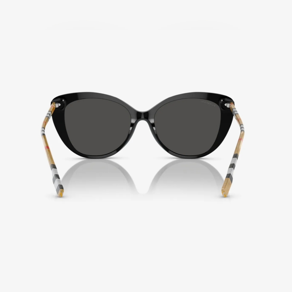 (SIS) BURBERRY Plaid & Black Sunglasses, Style BE4407 - Picture 4 of 10